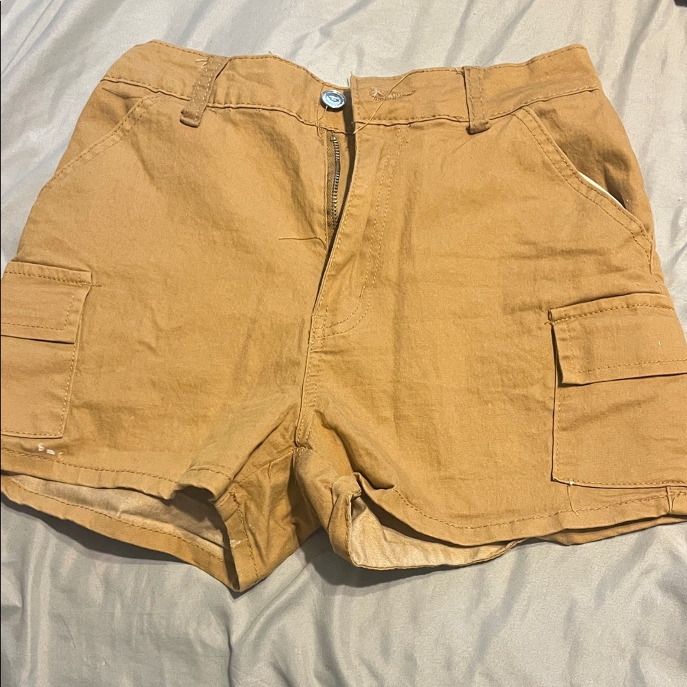 Tan Women's Cargo Shorts